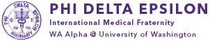 Phi Delta Epsilon WA Alpha Chapter Logo